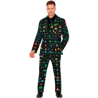 Costume de costume jeux vidéo rétro pour homme