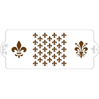 Pochoir Fleur de Lys 10 x 25 cm - Décor