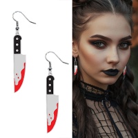 Boucles d'oreilles couteaux avec sang - 1 paire