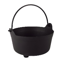 Chaudron de sorcière noir - 24 cm