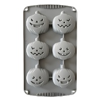 Moule en silicone de citrouilles sinistres de 30 x 17 cm - Decora - 6 cavités
