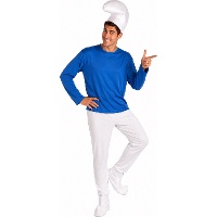 Costume de lutin bleu pour homme