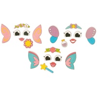 Décorations en sucre 2D pour cupcakes - Fées - 28 pièces