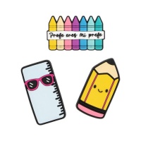 Aimant de Professeur, crayon ou règle - 1 unité