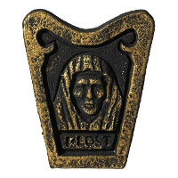Plaque avec visage I Lost de 21 x 26 cm