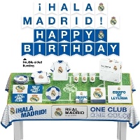 Pack de fête Real Madrid - 6 personnes - 44 pièces