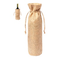 Sac à vin de 34 x 8 cm avec cordon - 1 unité