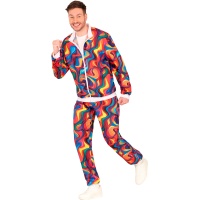 Costume de fou des années 80 pour homme