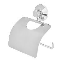Porte-rouleau de salle de bain mural avec couvercle - 1 unité