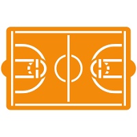Pochoir en forme de terrain de basket de 20 x 30 cm - Décorez