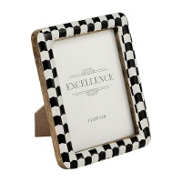 Cadre photo 13 x 18 cm Excellence blanc et noir