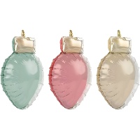 Lot de 3 ballons ampoules de Noël 34 x 55 cm