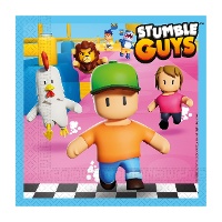 Serviettes Stumble Guys 16,5 x 16,5 cm - 20 unités