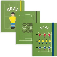 Carnet de football de 14,5 x 10,5 x 1,5 cm