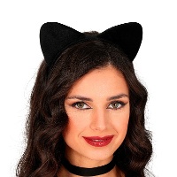 Serre-tête de chat noir