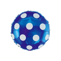Ballon rond à pois de 46 cm - Ballons Nordic - 1 unité