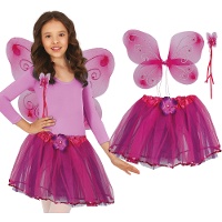 Ensemble papillon lilas avec ailes et tutu