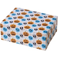 Boîte pour sucreries citrouilles souriantes de 18 x 13,5 x 7,5 cm - Decora - 1 unité