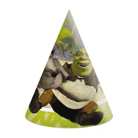 Chapeaux de fête Shrek - lot de 6