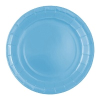Assiettes en carton de 23 cm de diamètre - 8 unités