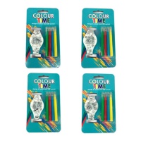 Montre LED à colorier assortie - 1 unité