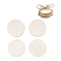 Sous-verres ronds en bois - 4 pièces