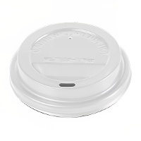Couvercle pour gobelet en carton de 200 ml avec trou - 100 unités