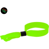 Bracelet en tissu phosphorescent de 1,5 cm - 50 unités