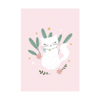 Bloc format A4 avec chat - 50 feuilles