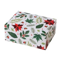 Boîte à friandises de Noël, fleur de Pâque, 18 x 13,5 x 7,5 cm - Decora