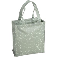 Sac en toile vert à pois, imperméable, avec fermeture éclair
