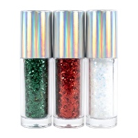 Paillettes irisées vertes, rouges et blanches de 9 gr - PME