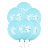 Ballons en latex Mom to be de 30 cm - PartyDeco - 6 unités