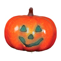 Citrouille Halloween lumineuse de 16 cm