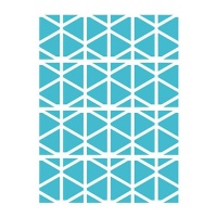 Pochoir fond géométrique triangles de 20 x 28,5 cm - Artis decor - 1 unité