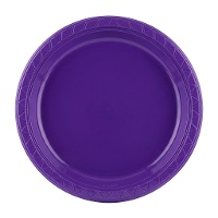 Assiettes en plastique colorées de 17 cm - 20 unités