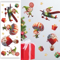 Décoration murale adhésive d'Elfes de 70 x 25 cm