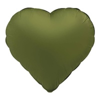 Ballon coeur de 45 cm en couleurs mates - 1 unité