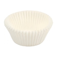 Capsules pour cupcakes de 6 cm blanches - Dr.Oetker - 80 unités