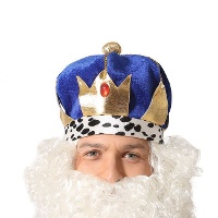 Chapeau de Roi Mage avec couronne
