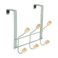 Porte?manteau à suspendre 3 crochets vert d'eau