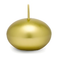 Bougie flottante métallisée de 4 cm - 50 unités