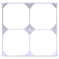 Structure murale pour ballons - 4 ouvertures
