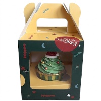 Boîte pour 1 cupcake de Noël
