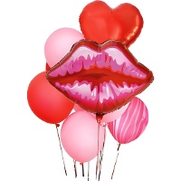 Bouquet de ballons Baiser passion - 10 unités