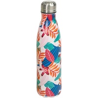 Gourde isotherme 0,5 L au motif tropical coloré