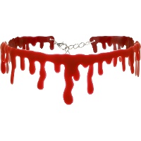 Collier ras-de-cou à effet de sang vampirique