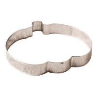 Moule à citrouille en acier inoxydable microperforé de 24 x 22 x 3,5 cm - Decora