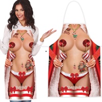 Tablier de Mère Noël audacieuse