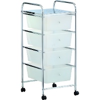 Chariot auxiliaire de 76 x 36,5 x 32 cm avec 4 tiroirs - 1 unité